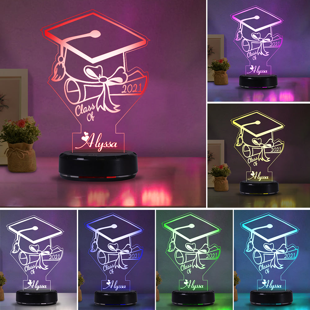 Custom Name Graduation Night Lights