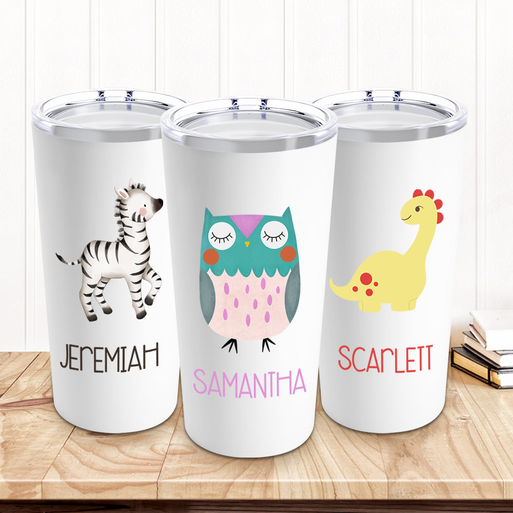 Personalized Stainless Steel Tumbler 20oz With Name - Made in USA