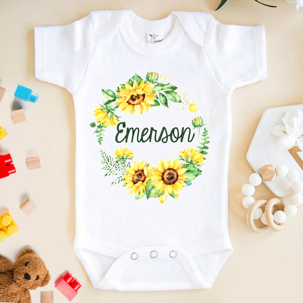 -Floral Onesies-