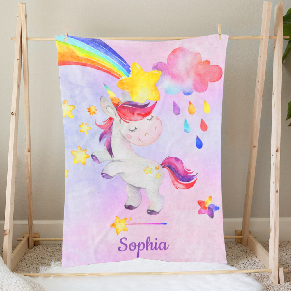 -Unicorn Blanket-