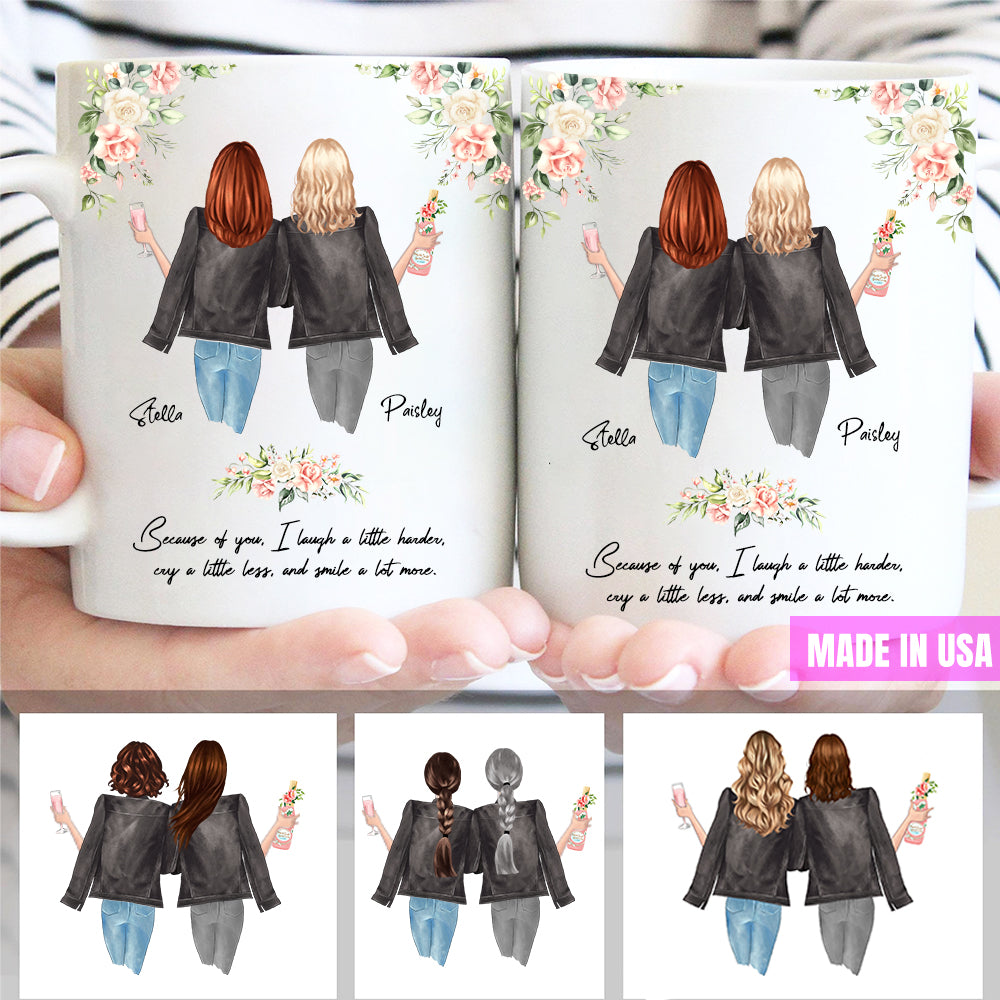 Unique Name Mugs for Best Friends - Made in USA