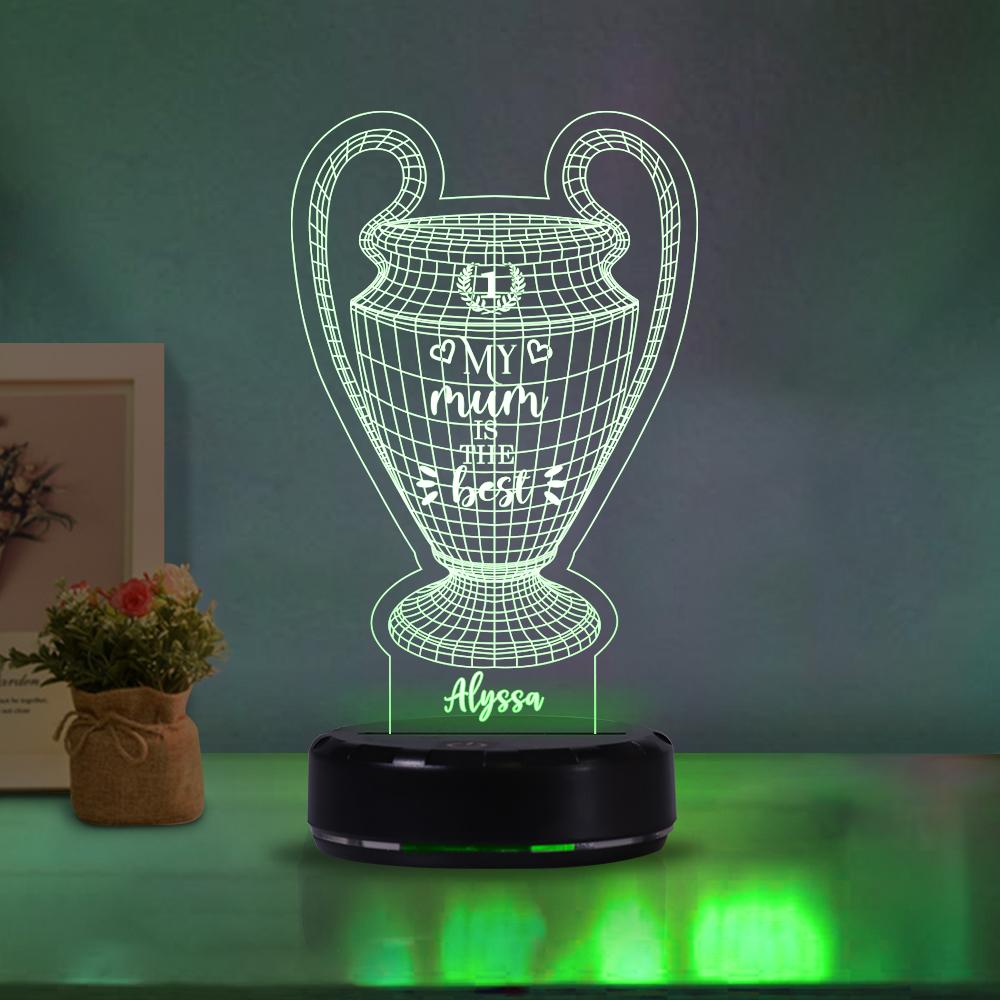 Custom Name Trophy Acrylic Night Light