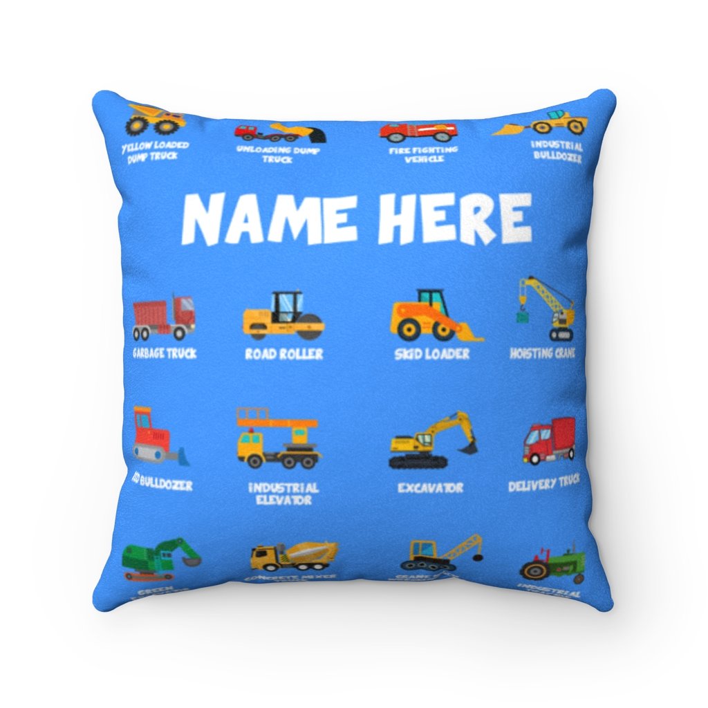 Personalized Name Construction Pillow