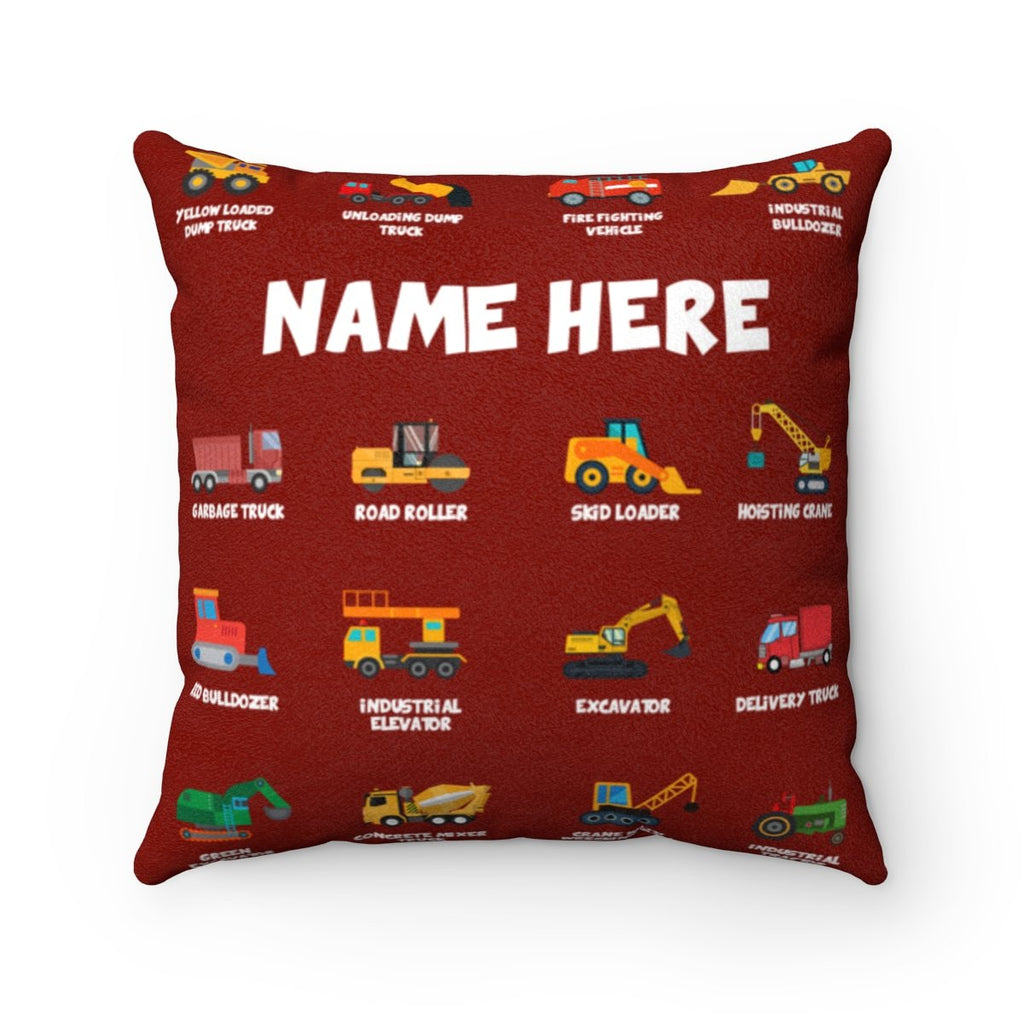 Personalized Name Construction Pillow