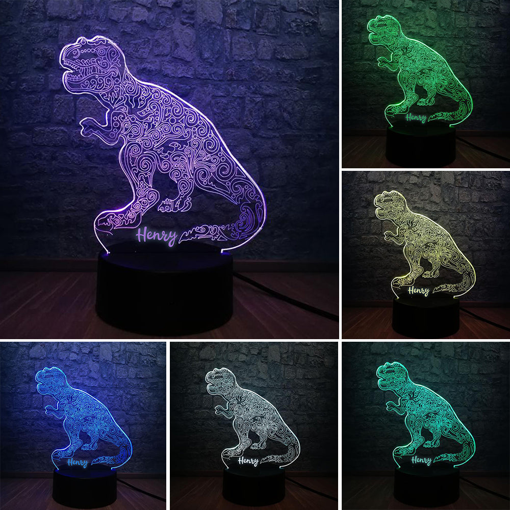 Custom Dinosaur Children's Night Lights with Name, New Christmas Gift!