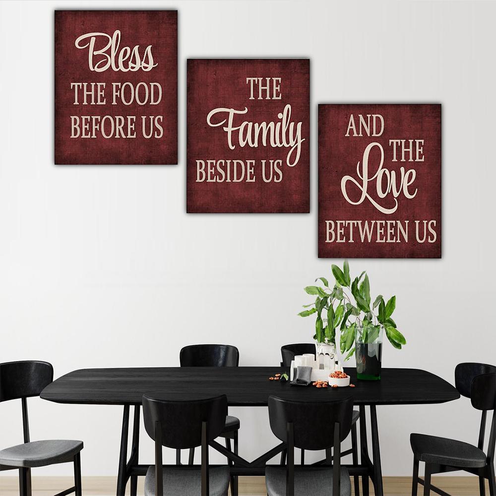 KITCHEN Canvas Art Set I