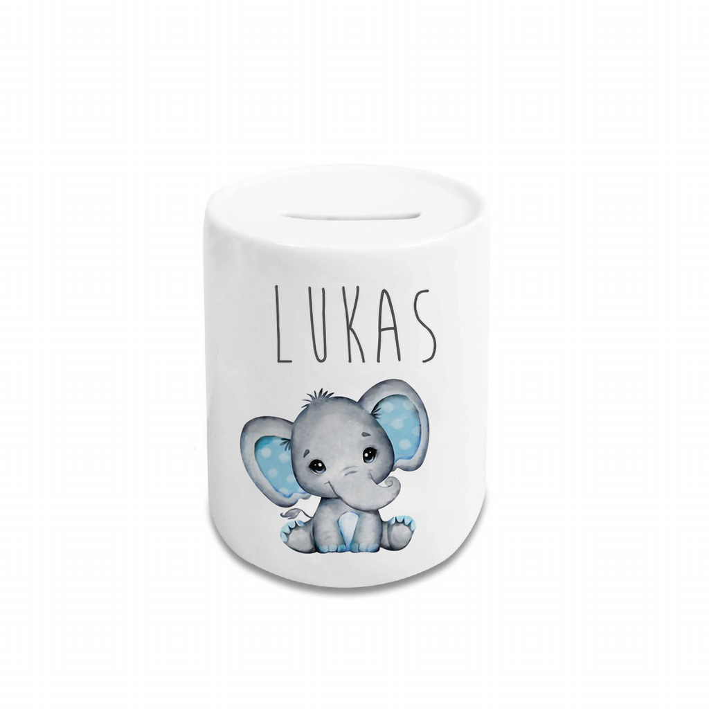 Personalized Cartoon Money Box II33 - Elephant
