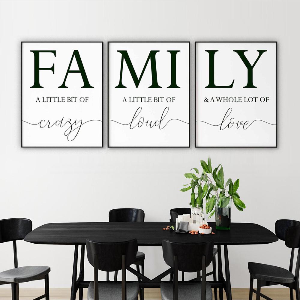 FAMILY Canvas Art Set I