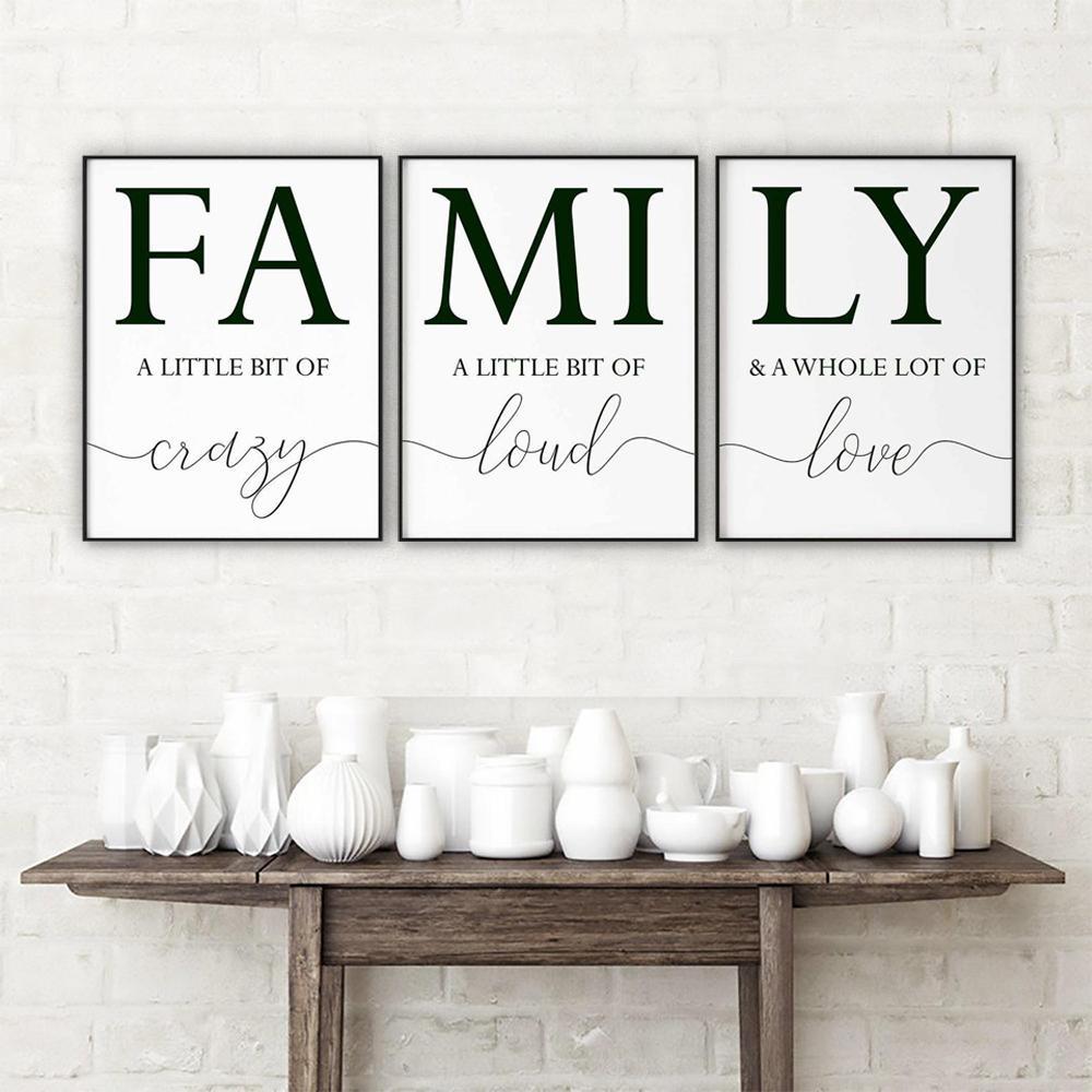 FAMILY Canvas Art Set I