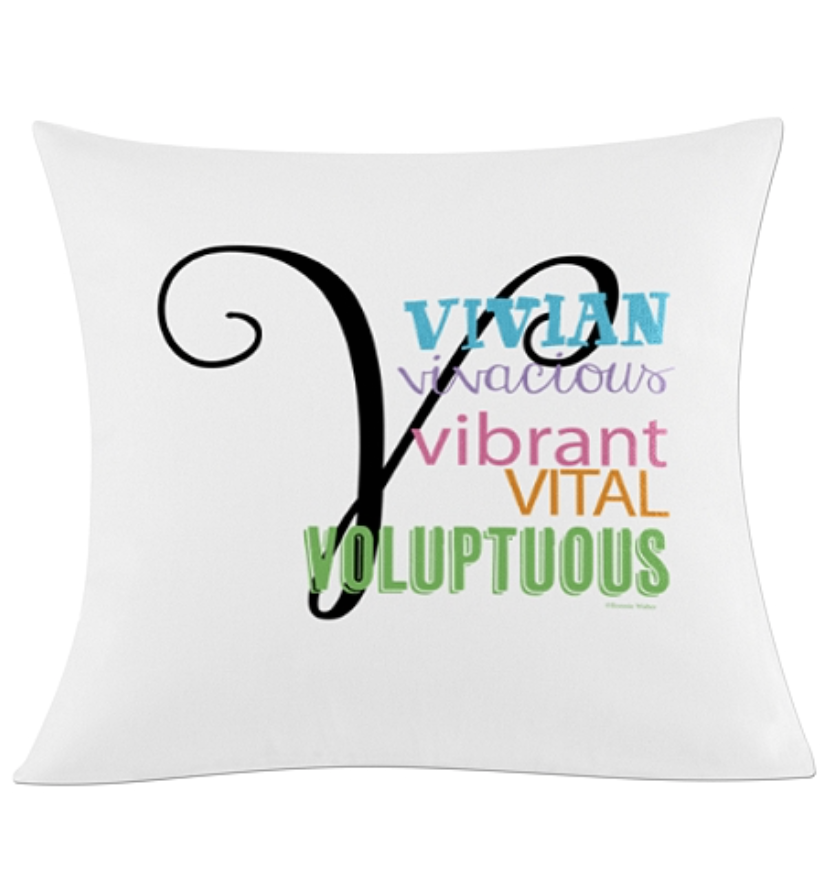 Personalize All About Her Cushion-Happy Mother's Day!