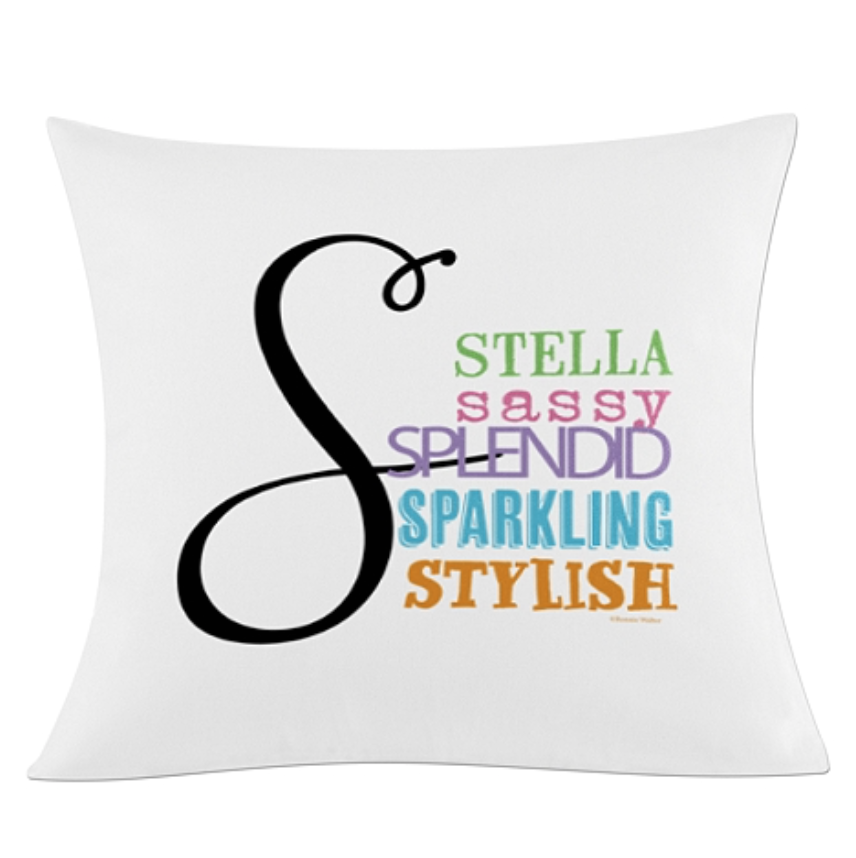 Personalize All About Her Cushion-Happy Mother's Day!
