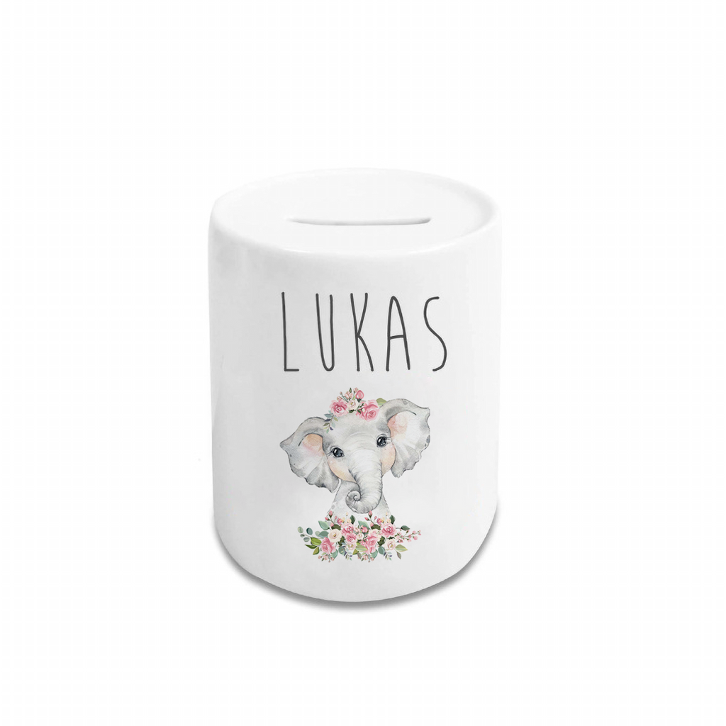 Personalized Cartoon Money Box II19 - Elephant