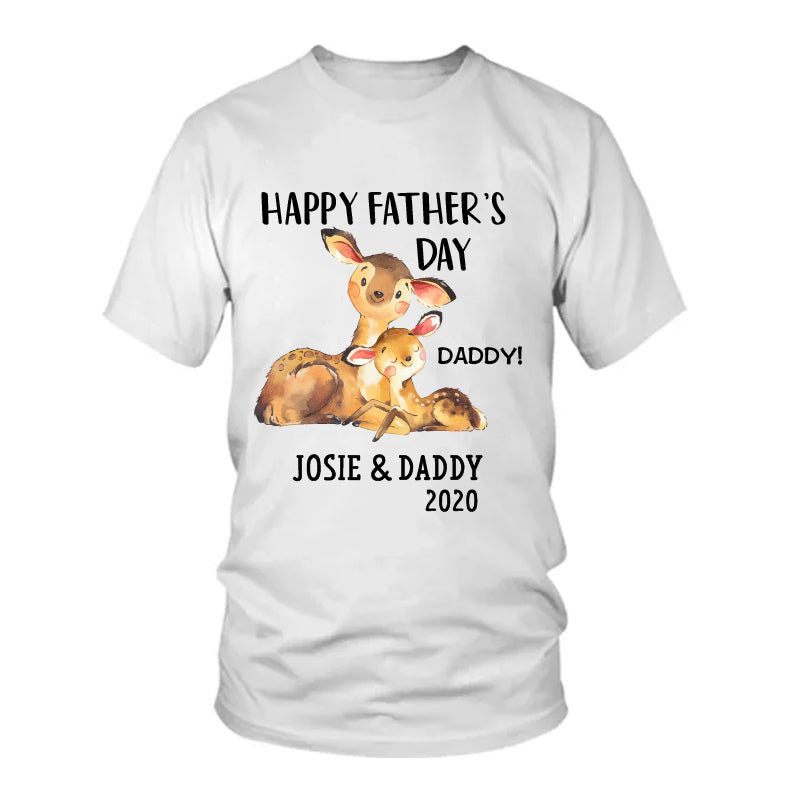 Custom Deer Father's Day Fleece Blankets / Baby Onesies / Daddy Shirts