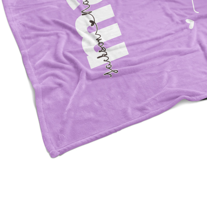 Personalized Fleece Blanket with Your Nick & Kids' Names