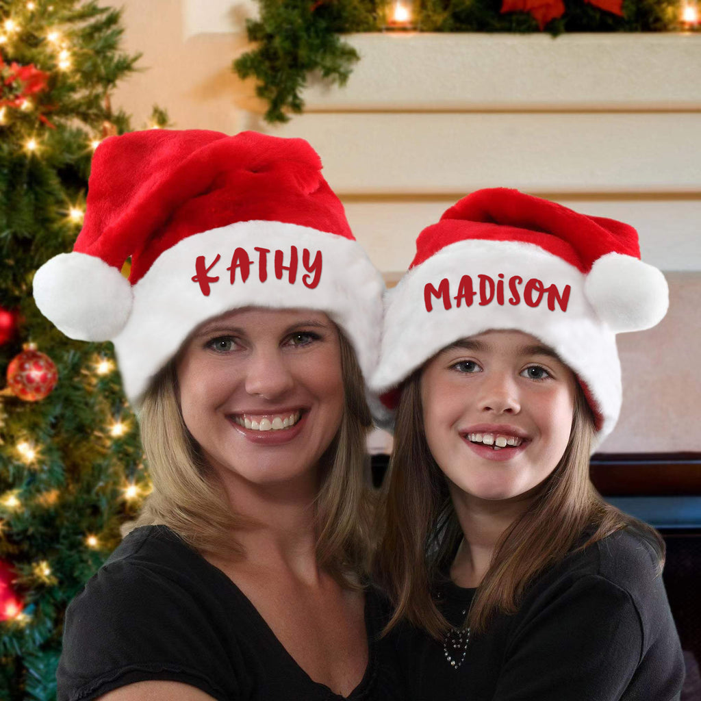 New Custom Name Christmas Santa Hat