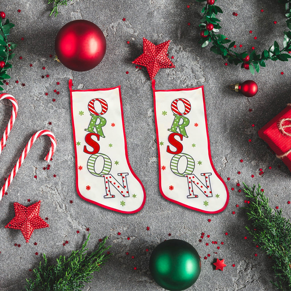New Custom Christmas Name Stocking