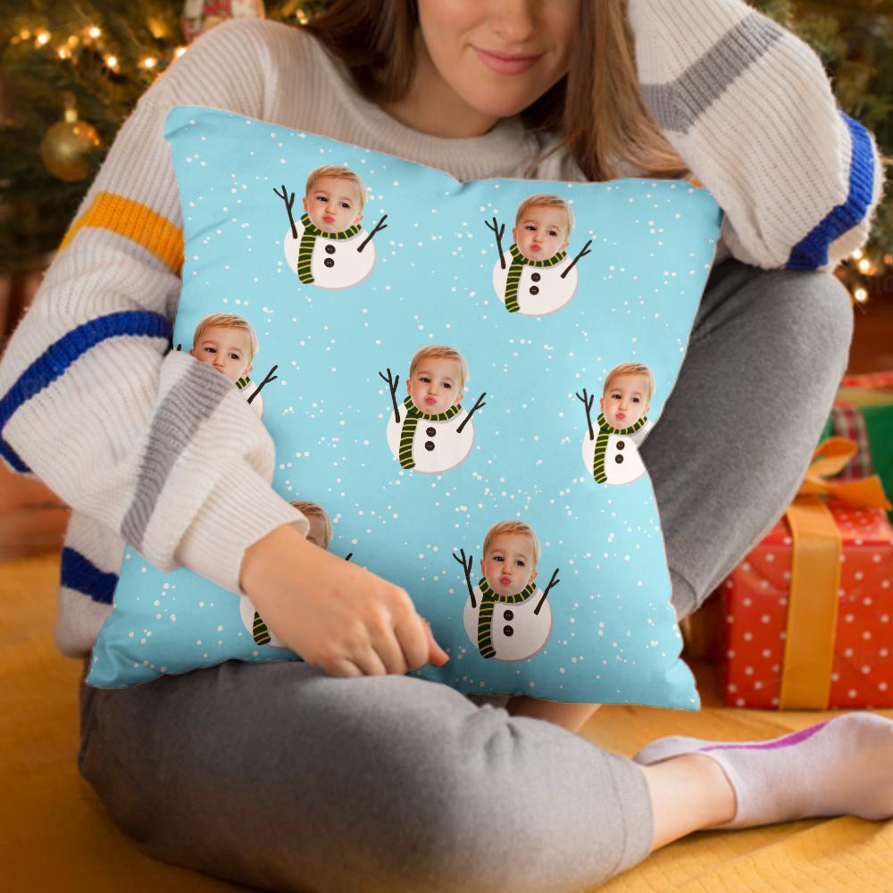 Custom Christmas Pillow, Custom Christmas Santa Claus Face Pillow, Best Christmas Gift