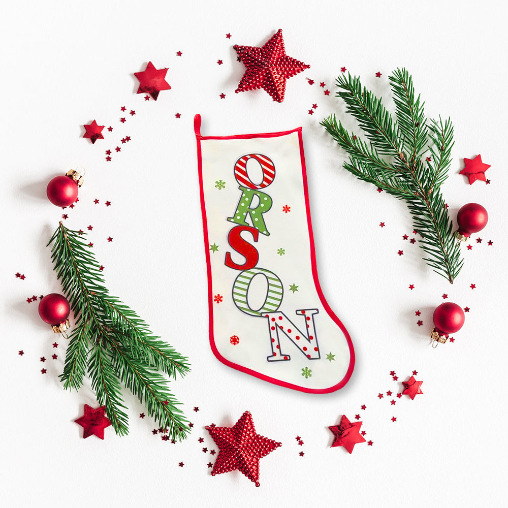 New Custom Christmas Name Stocking