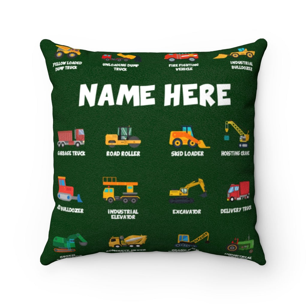 Personalized Name Construction Pillow