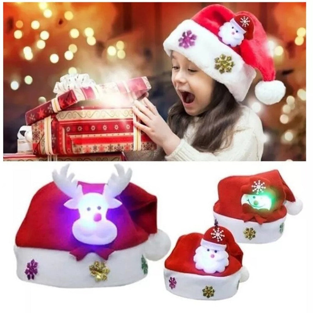 New Christmas Santa Hat with Light