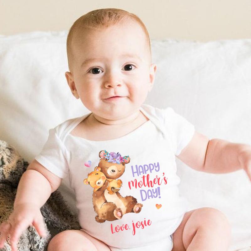Custom Bear Mama and Baby Mother's Day Fleece Blankets