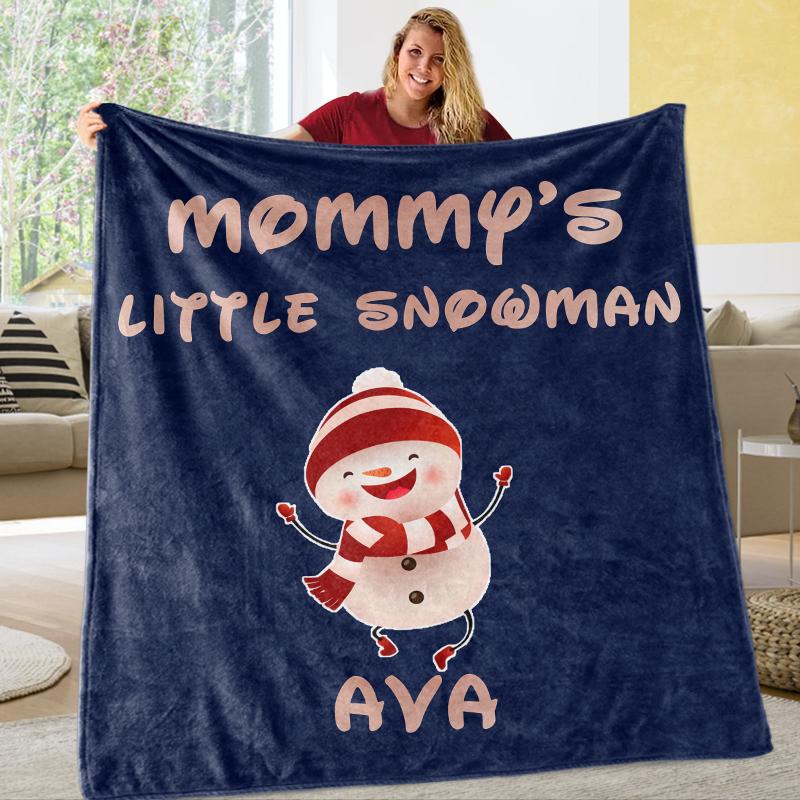 Custom CHRISTMAS BLANKET with Nickname & Kids Names