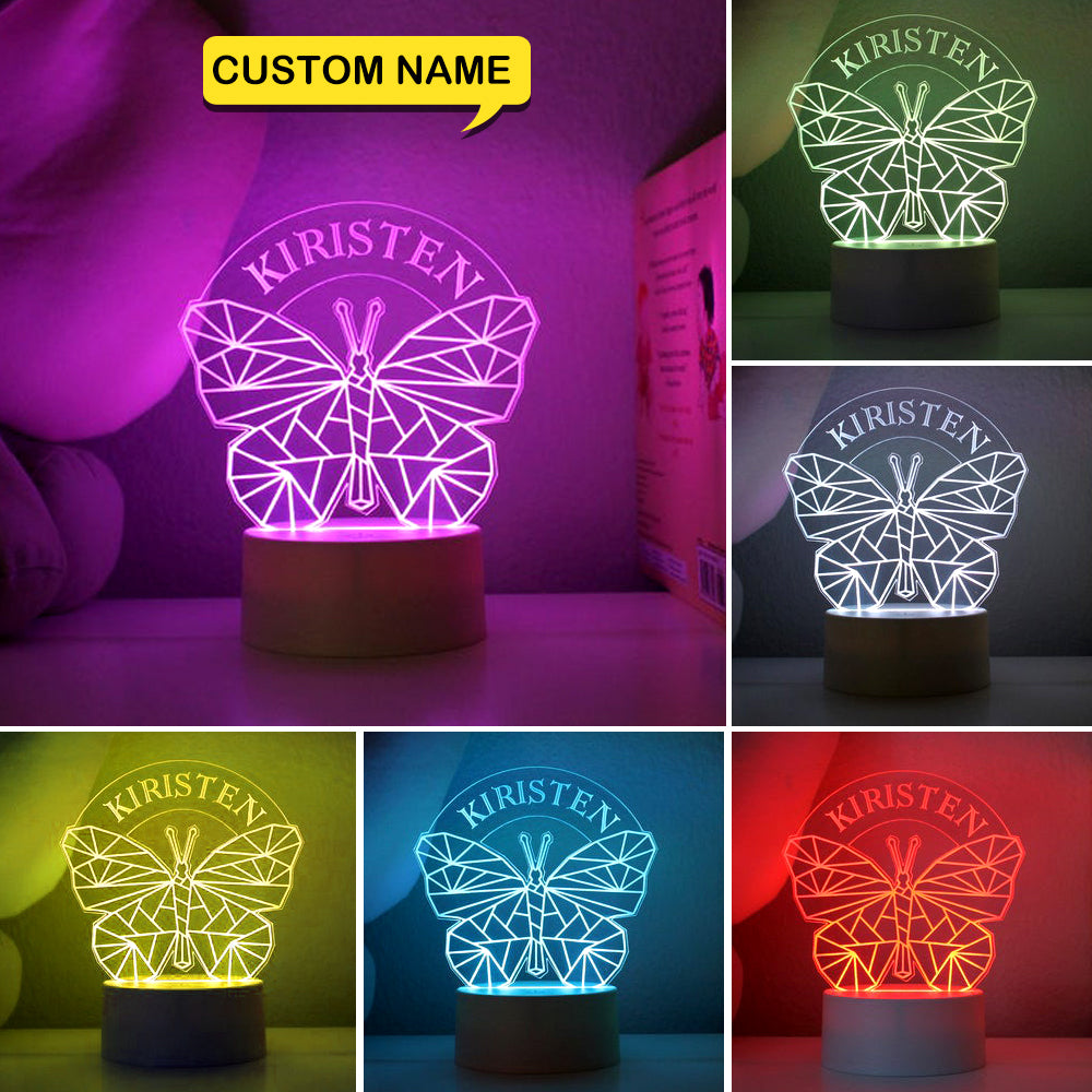 Personalized Butterfly Acrylic Light