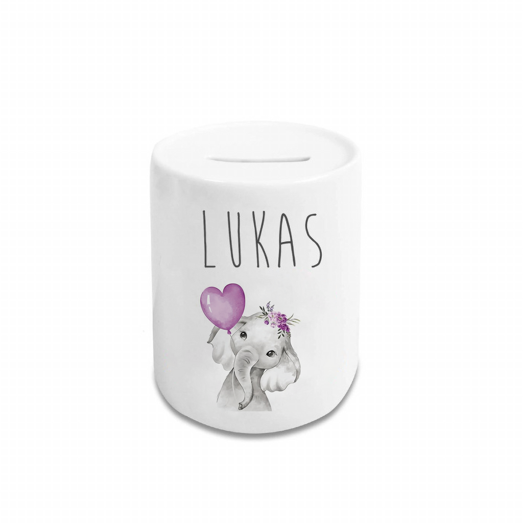 Personalized Cartoon Money Box II25 - Elephant