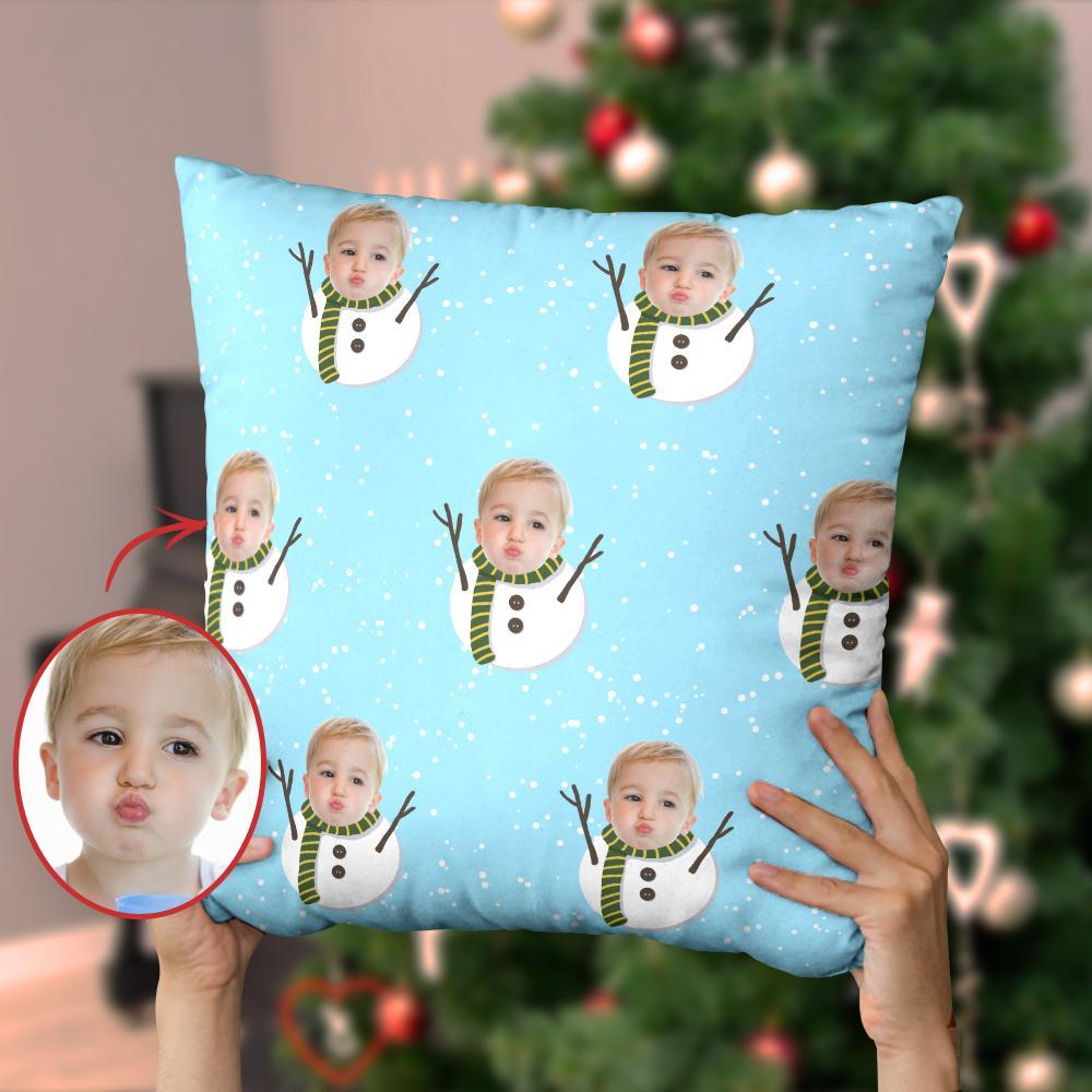 Custom Christmas Pillow, Custom Christmas Santa Claus Face Pillow, Best Christmas Gift