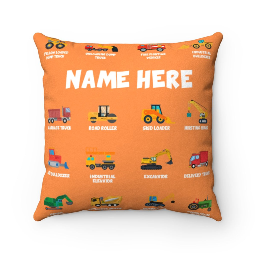 Personalized Name Construction Pillow