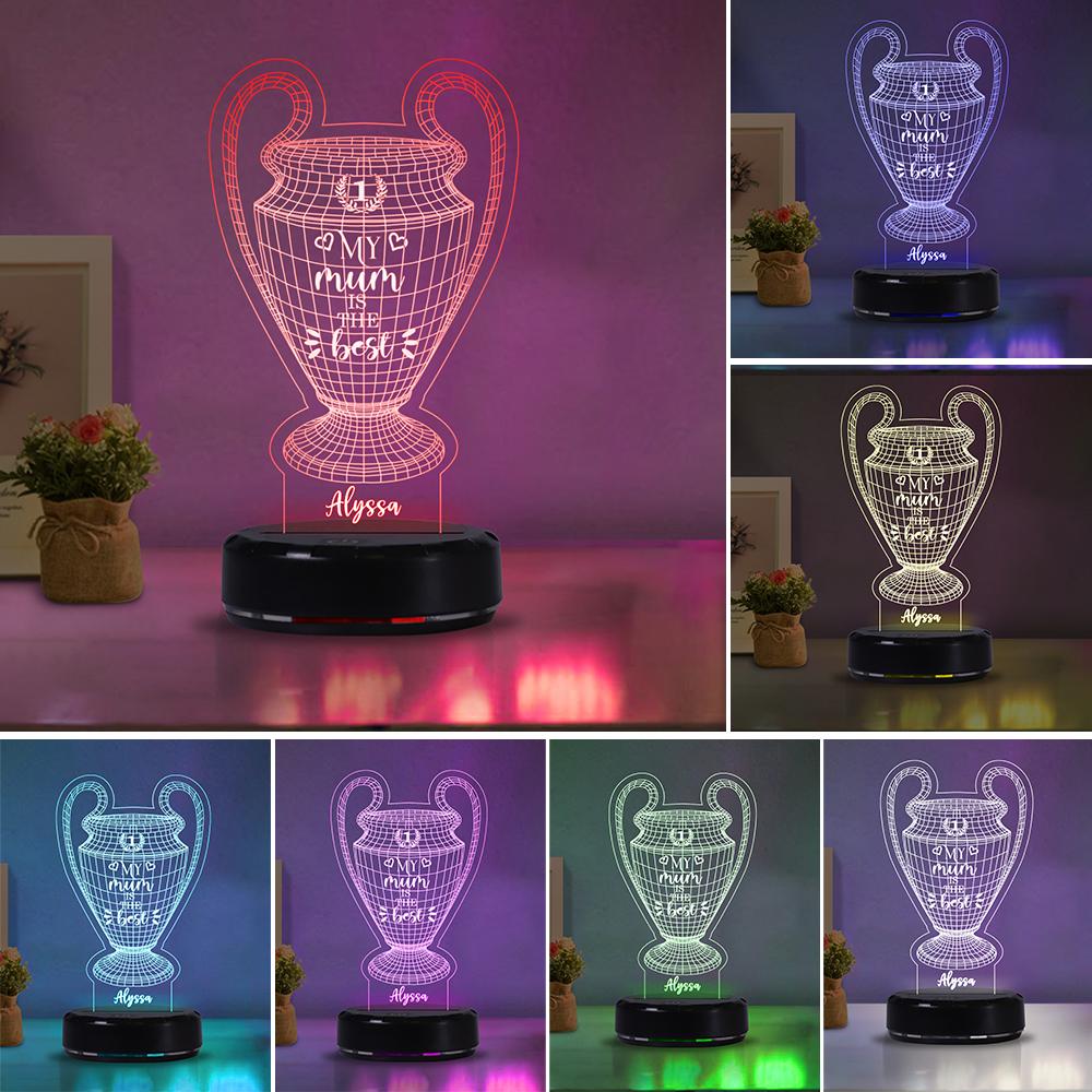 Custom Name Trophy Acrylic Night Light