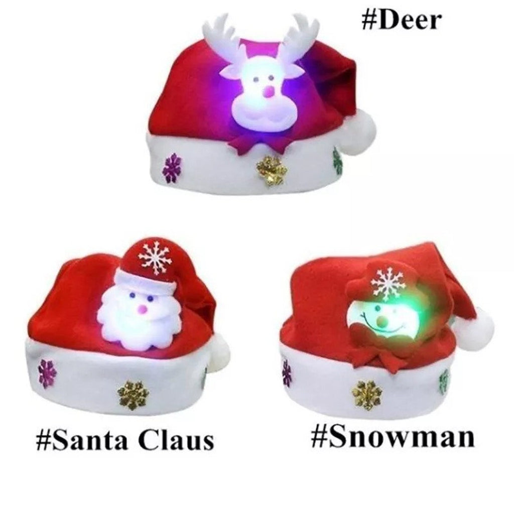New Christmas Santa Hat with Light