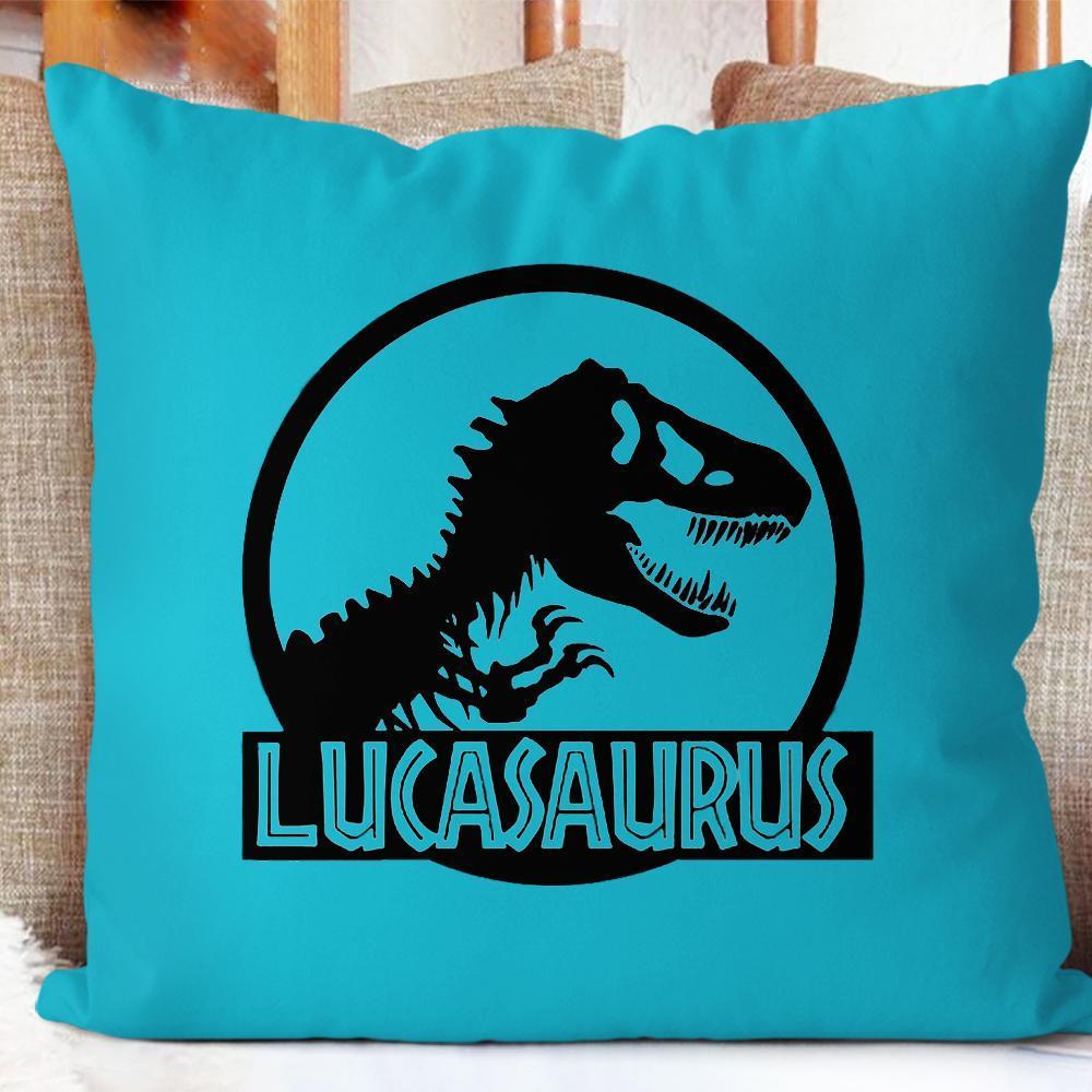 Personalize Name  Dinosaur pillowcase，Baby's first christmas gift