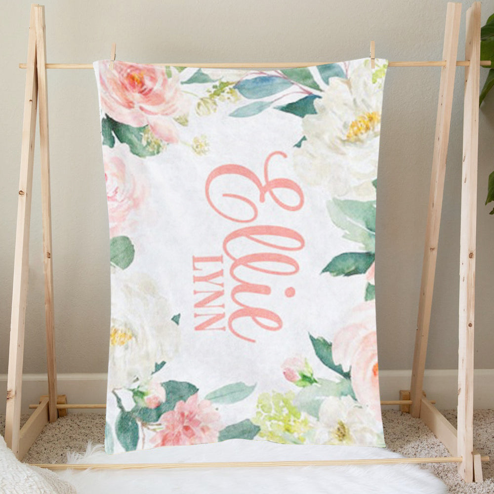 Custom Name  Baby Boy and Girl Blanket