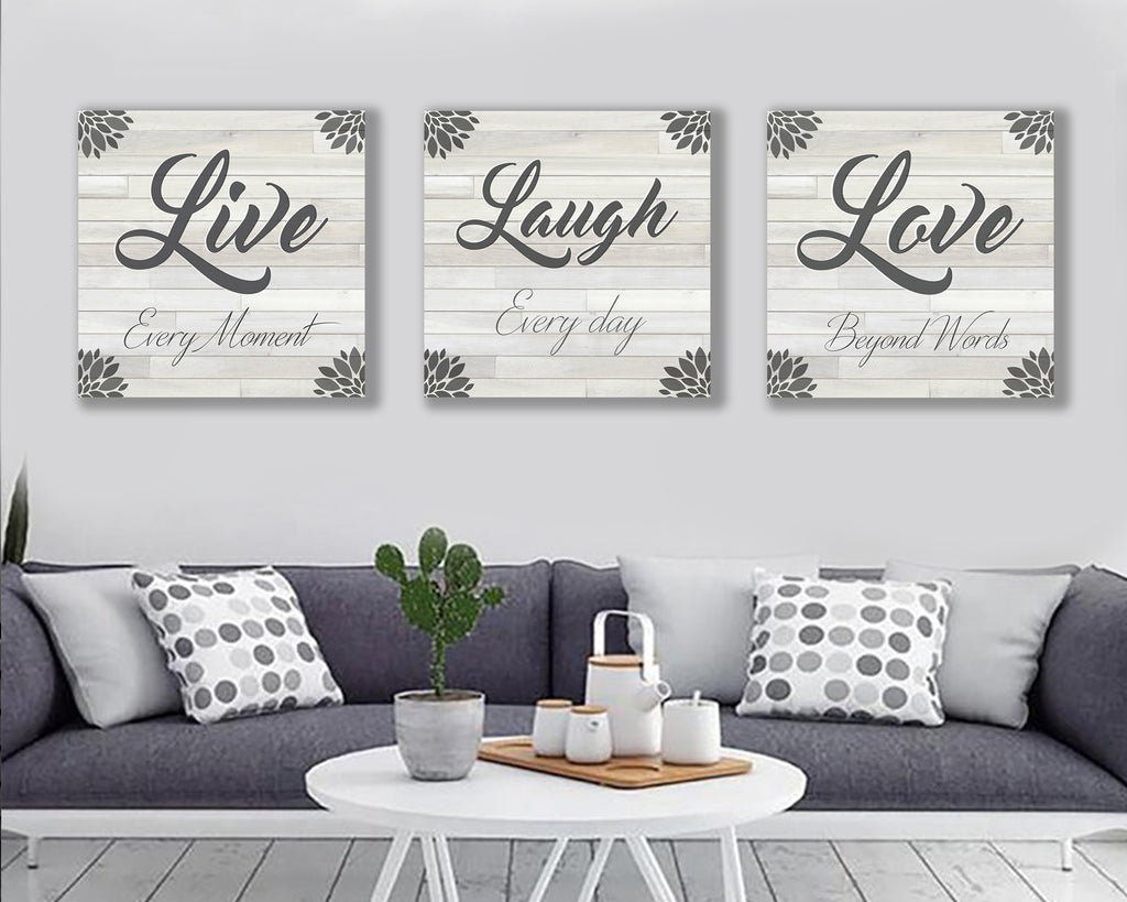 Live Laugh Love Canvas Art Set - BUY 2 SAVE 10%