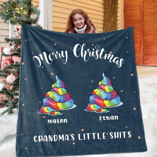 Custom BLANKET with Nickname & Kids Names