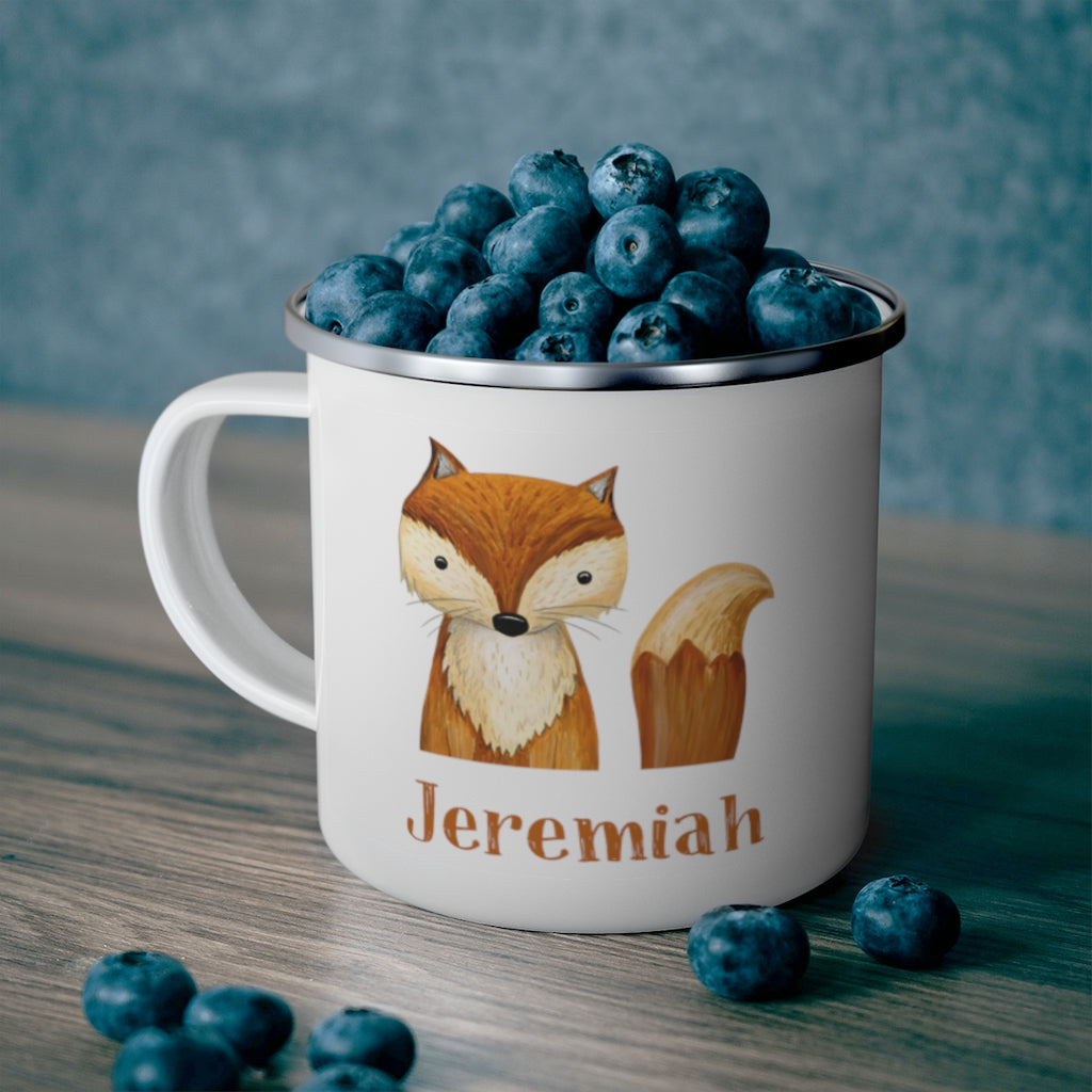 Custom Name Woodland Enamel Campfire MugⅤ