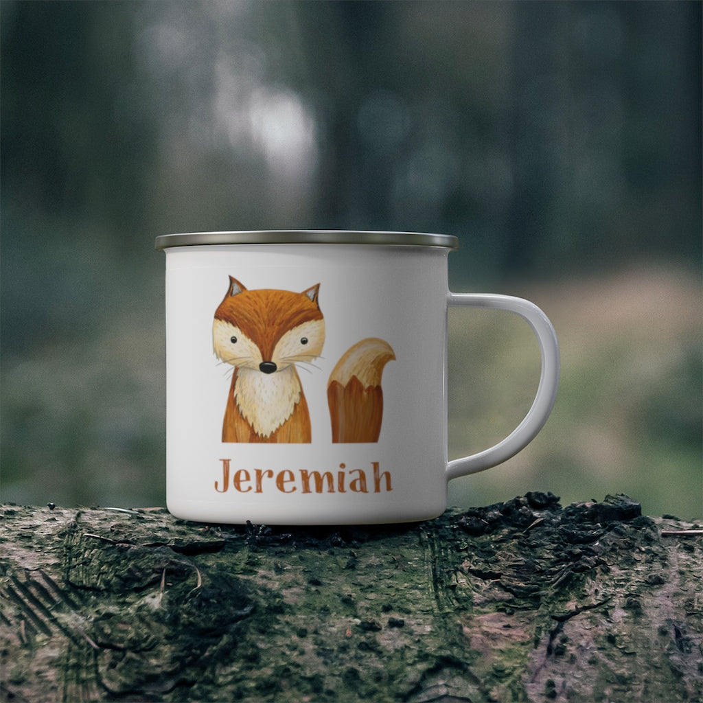 Custom Name Woodland Enamel Campfire MugⅤ