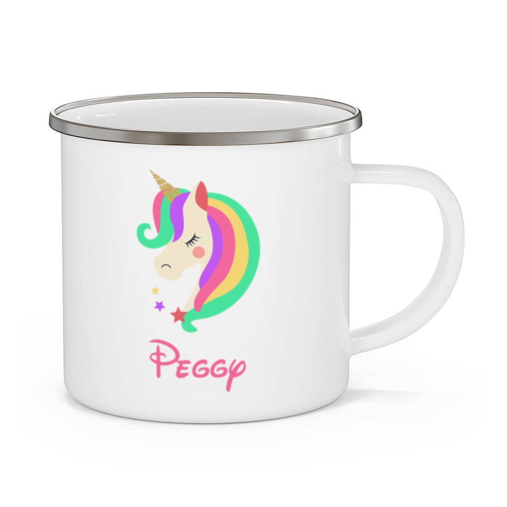 Custom Name Unicorn Enamel Campfire Mug Ⅳ