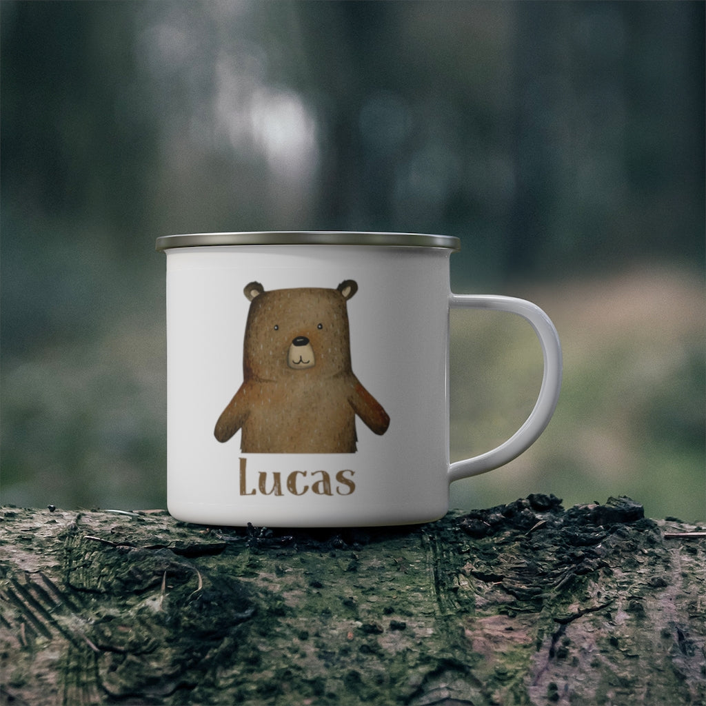 Custom Name Woodland Enamel Campfire MugⅡ