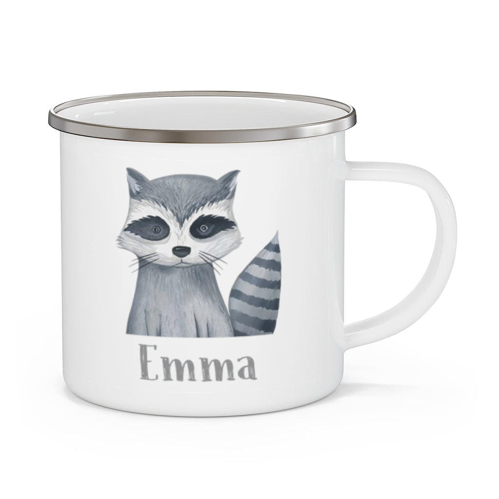 Custom Name Woodland Enamel Campfire MugⅠ