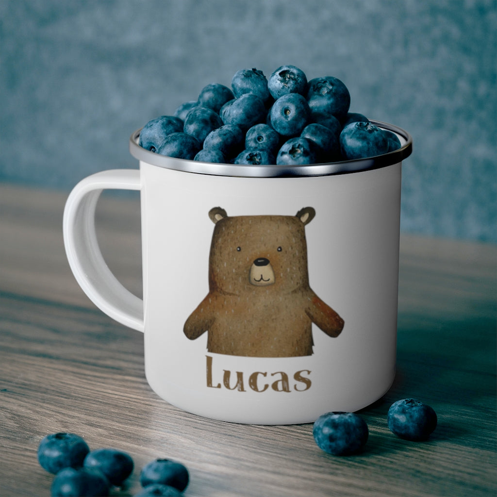 Custom Name Woodland Enamel Campfire MugⅡ