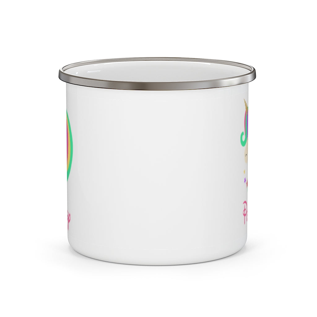 Custom Name Unicorn Enamel Campfire Mug Ⅳ
