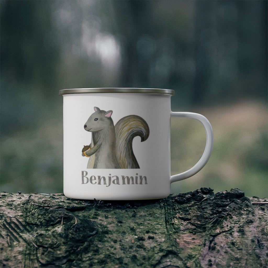 Custom Name Woodland Enamel Campfire MugⅢ
