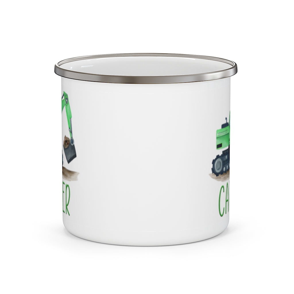 Custom Name Truck Children's Enamel Campfire Mug IV