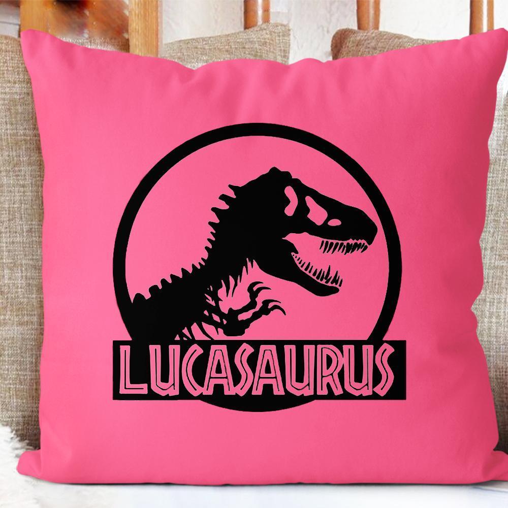 Personalize Name  Dinosaur pillowcase，Baby's first christmas gift