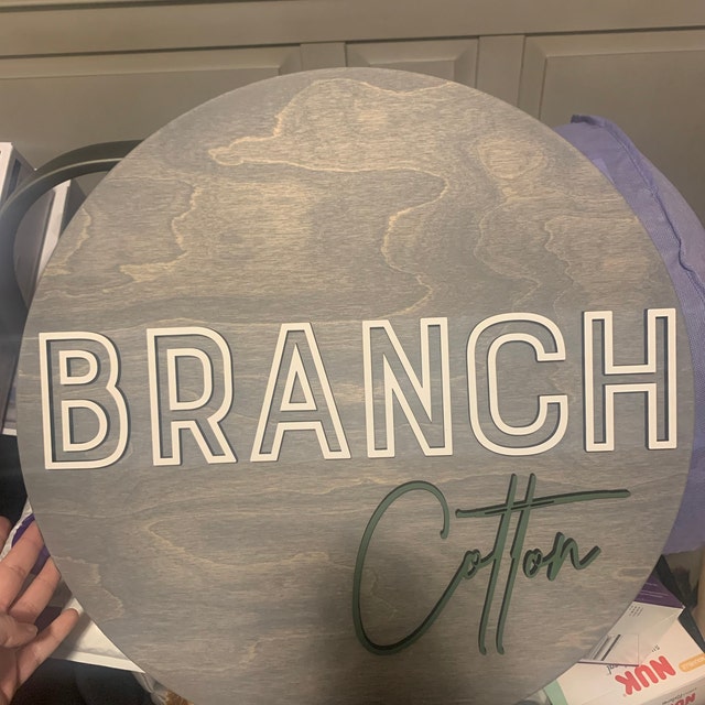 Custom Name Round Sign - 12inches