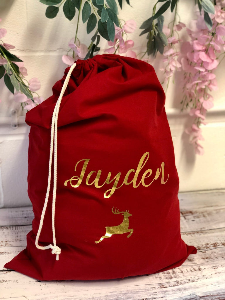 New Custom Christmas Santa Sacks
