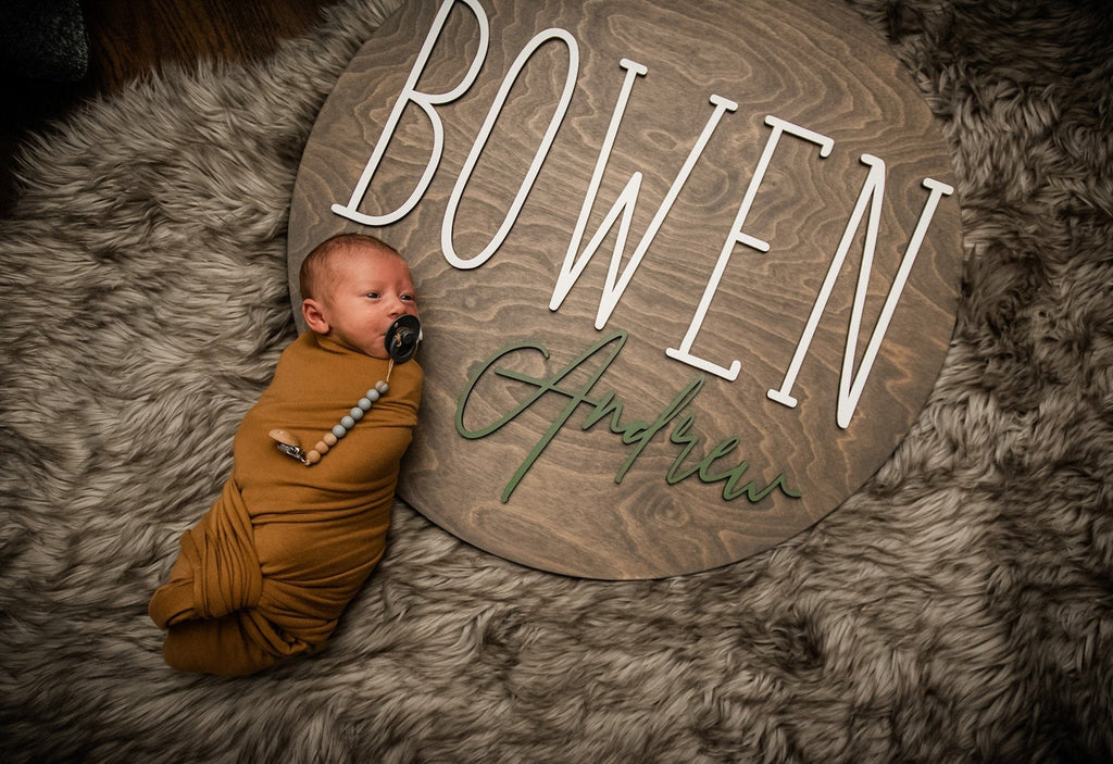 Custom Name Round Sign - 12inches