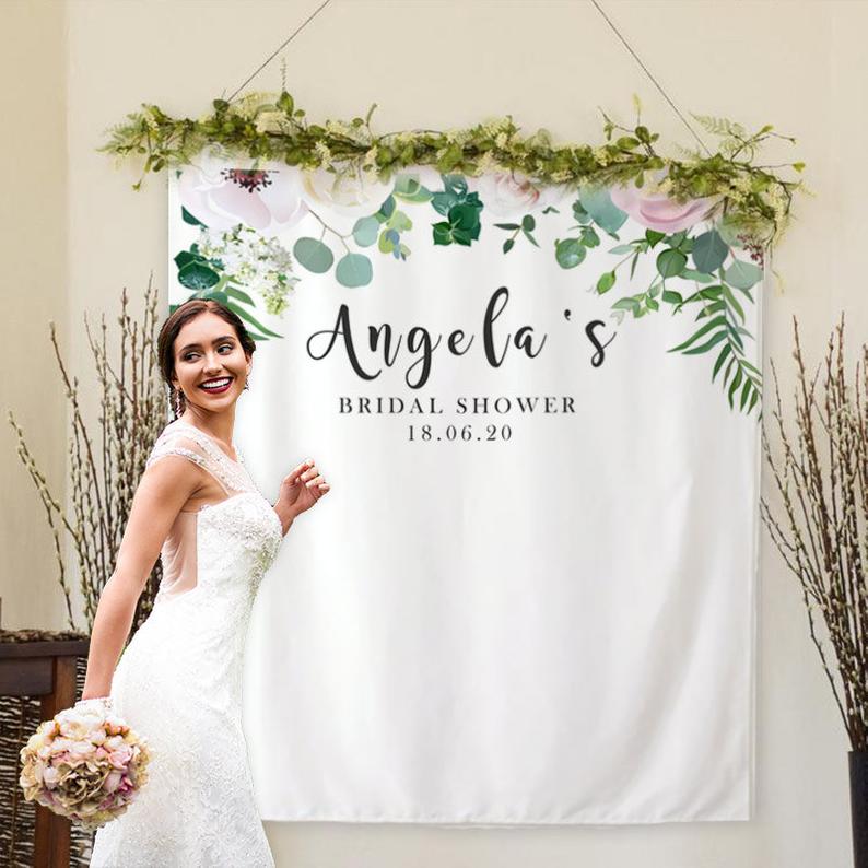 Custom Bridal Shower Backdrop 01